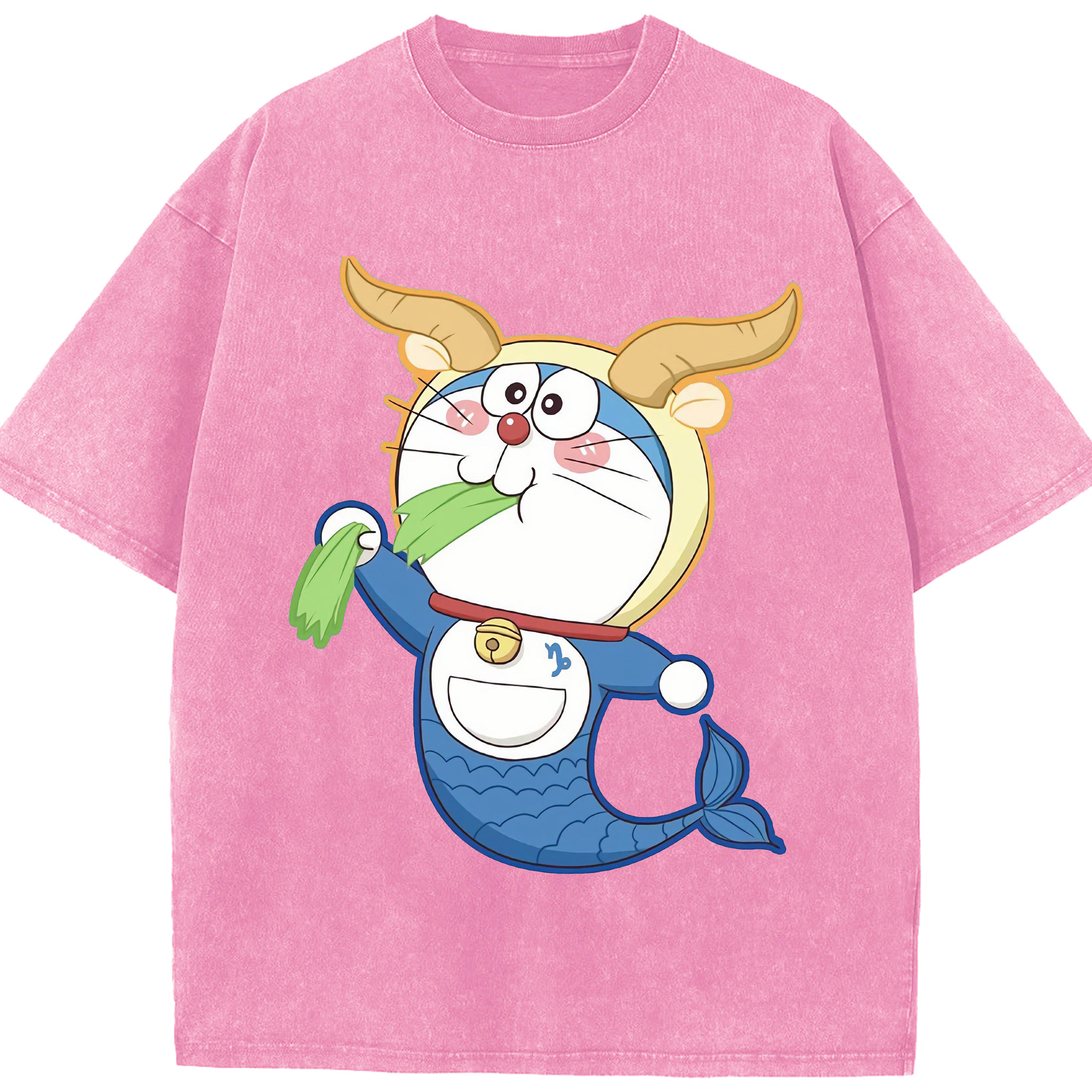 （画像用） ドラえもん Doraemon 綿100% ヴィンテージ風 半袖Tシャツ（フロントプリント）